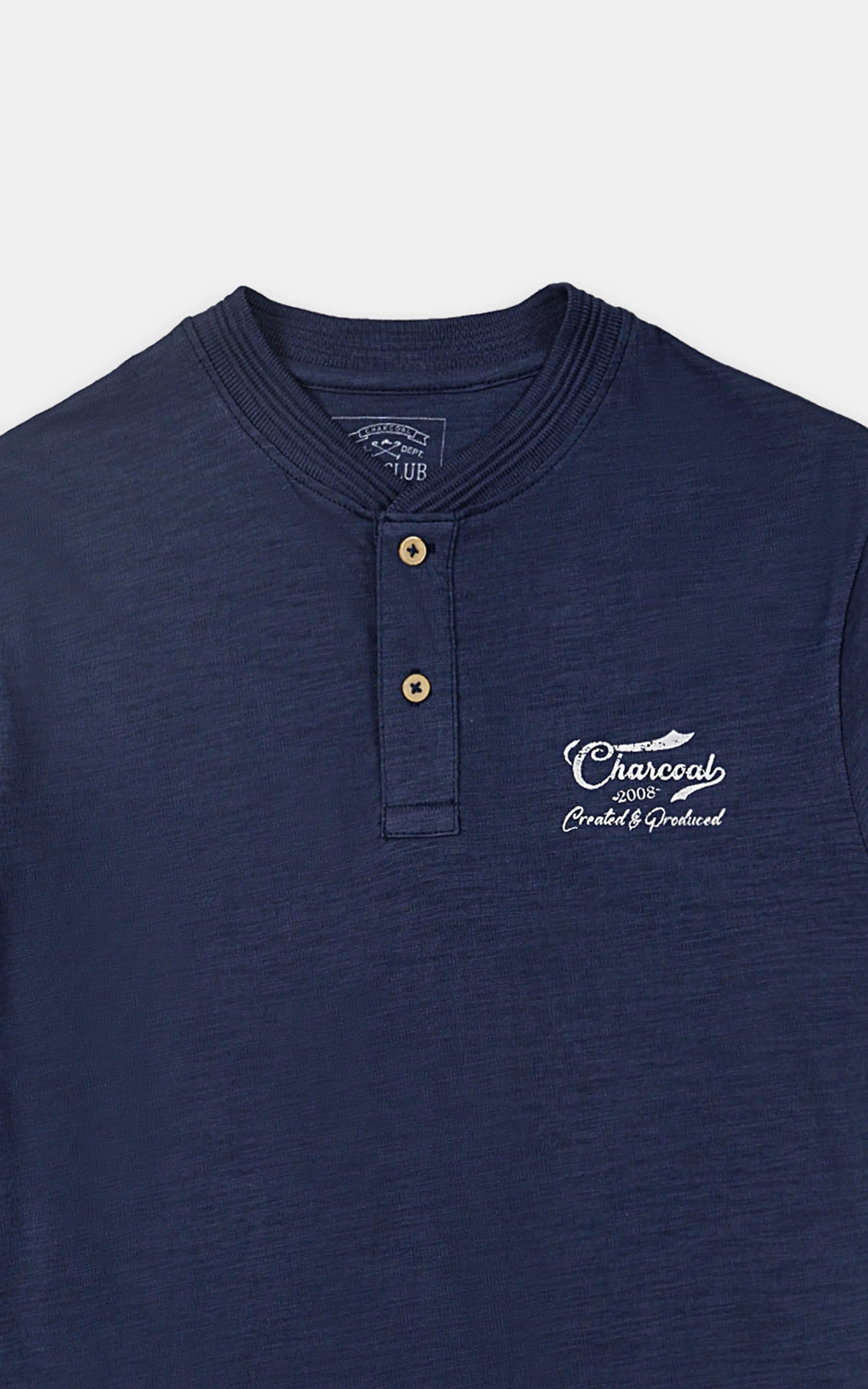 HENLEY T-SHIRT NAVY