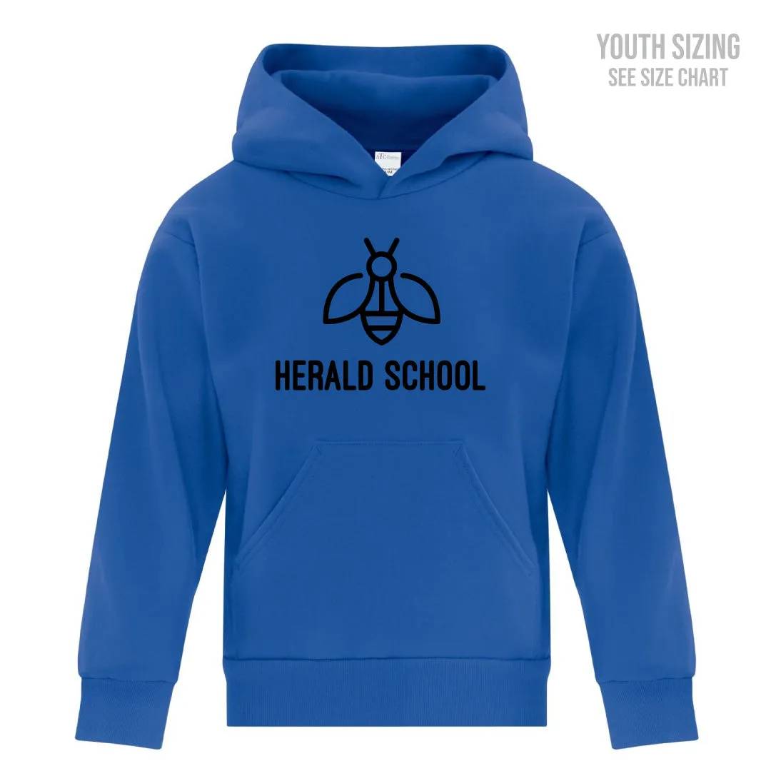 Herald School Bee Logo Youth Pullover Hoodie (T1010-Y2500)