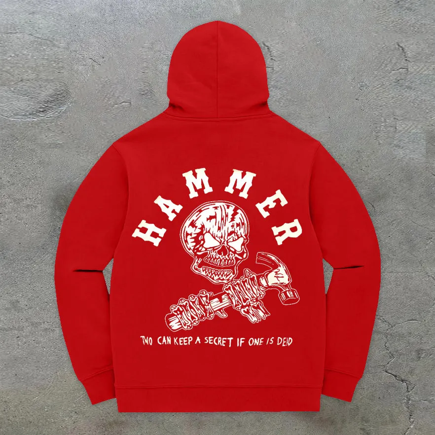 Hip-Hop Trendy Retro Long Sleeve Hoodie