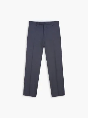 Hirst Italian Luxury Slim Navy Melange Suit Trouser