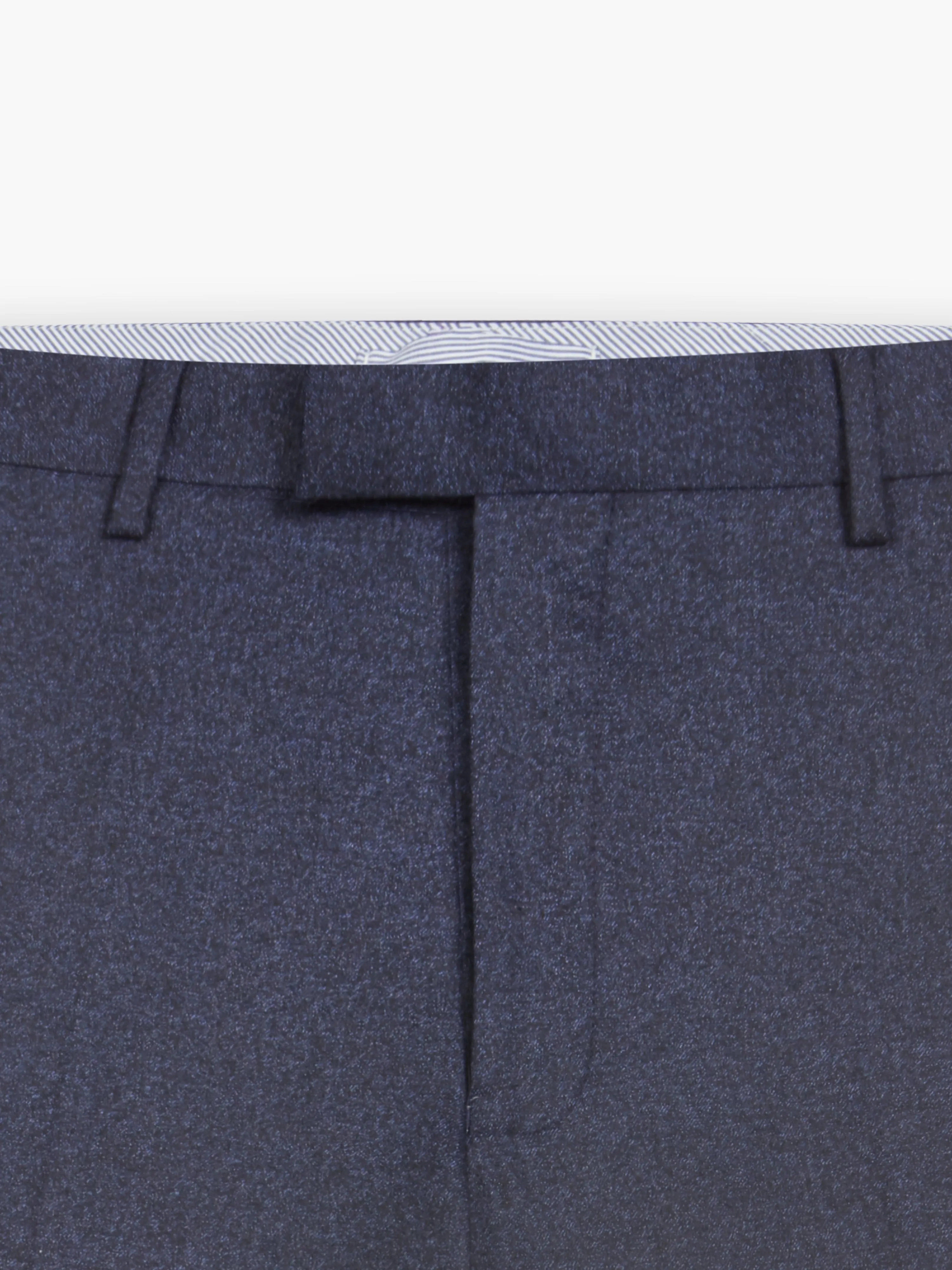 Hirst Italian Luxury Slim Navy Melange Suit Trouser