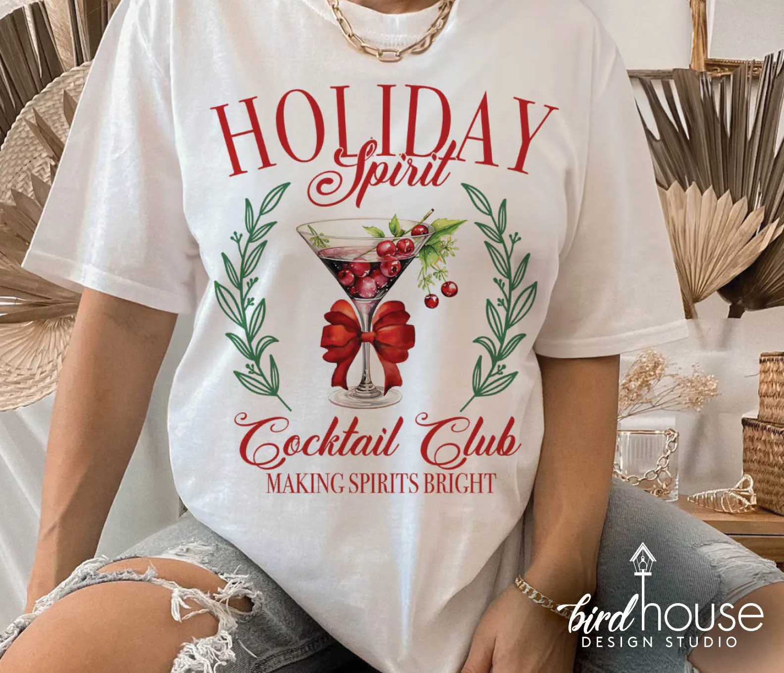 Holiday Spirit Social Club Christmas Shirt