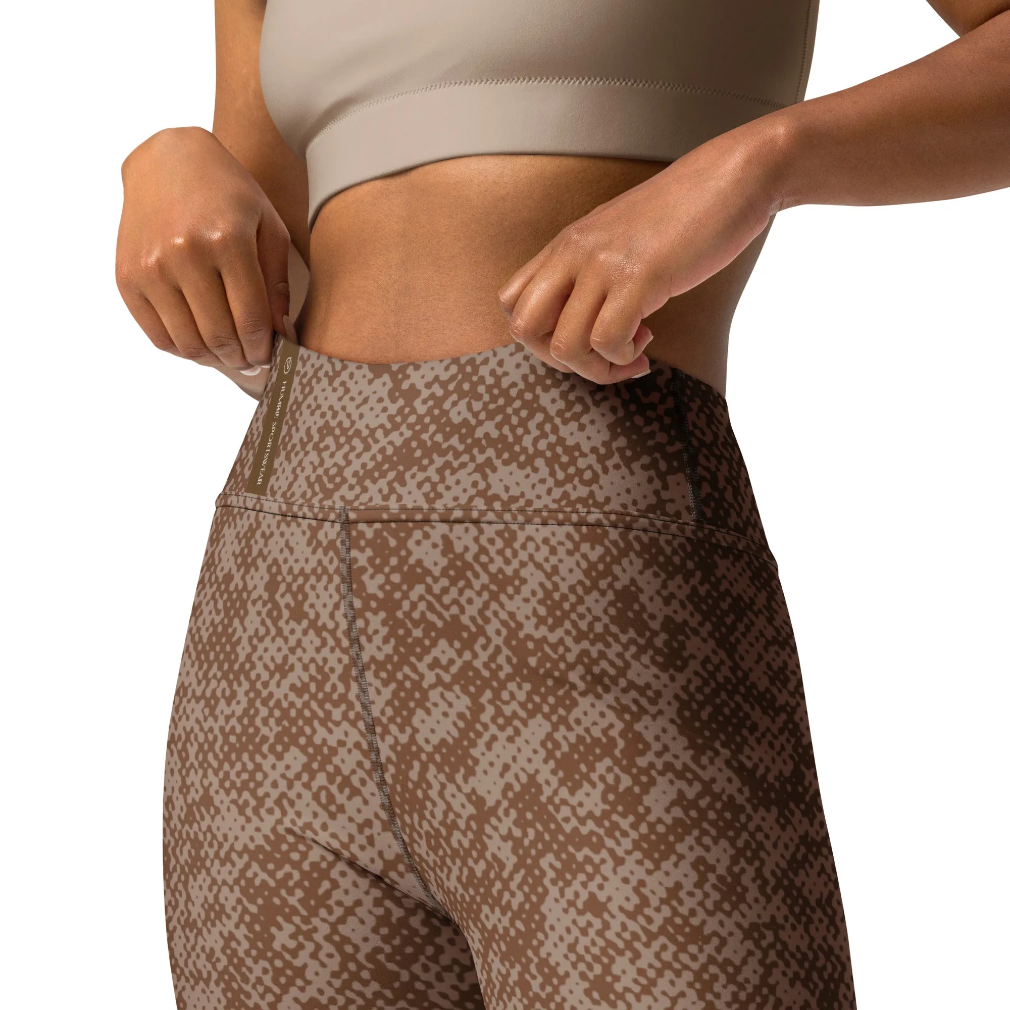 Humble Sportswear™ Pattens Brown High Waist Leggings