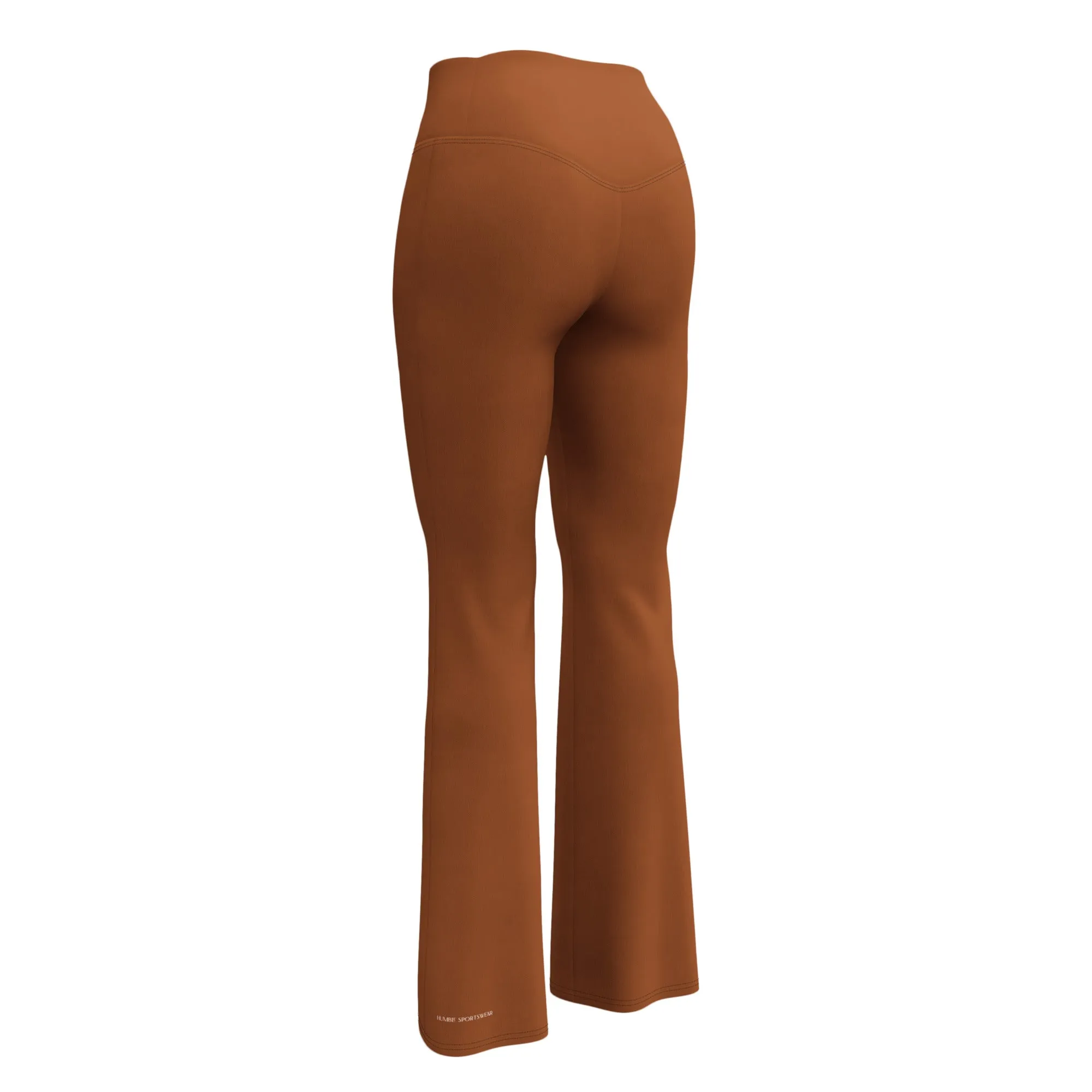 Humble Sportswear™ Women's Coco Brown Flare Leggings