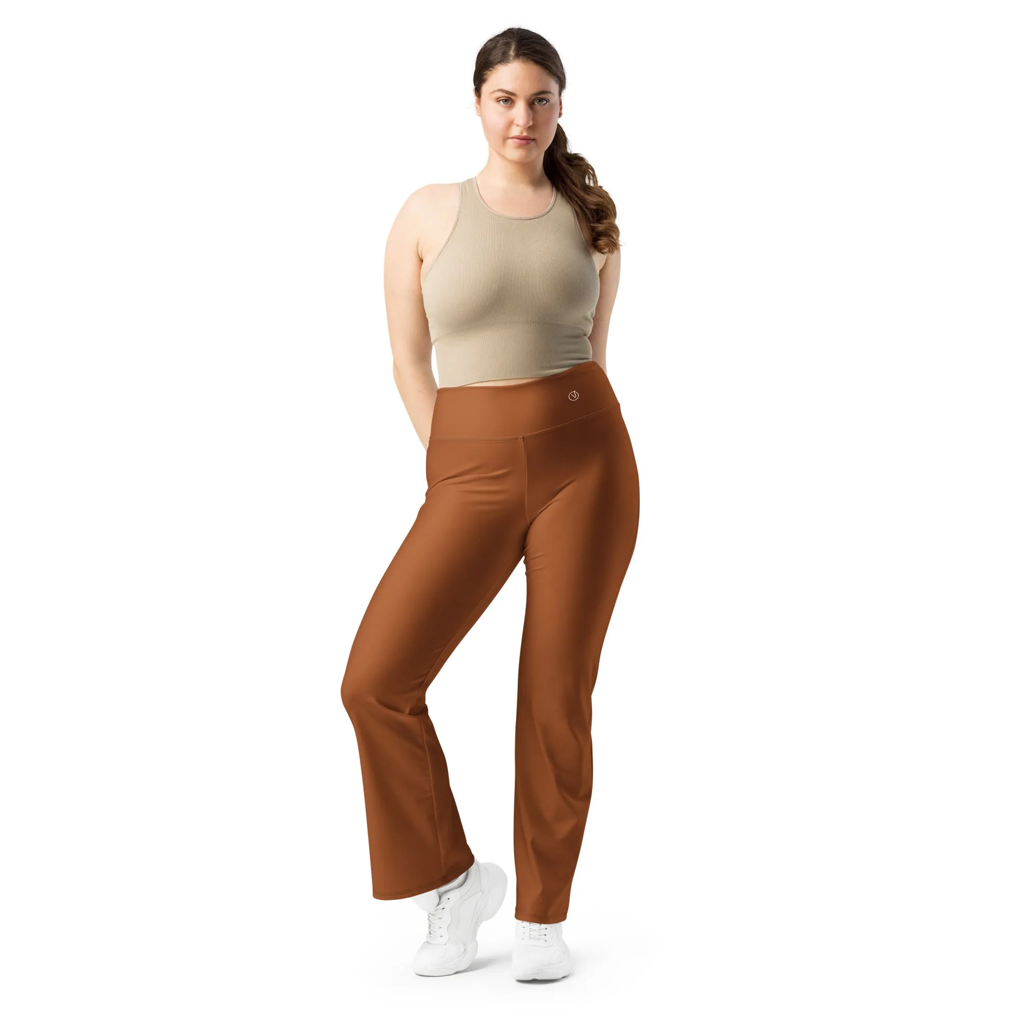 Humble Sportswear™ Women's Coco Brown Flare Leggings