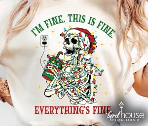 I'm Fine Funny Christmas Shirt