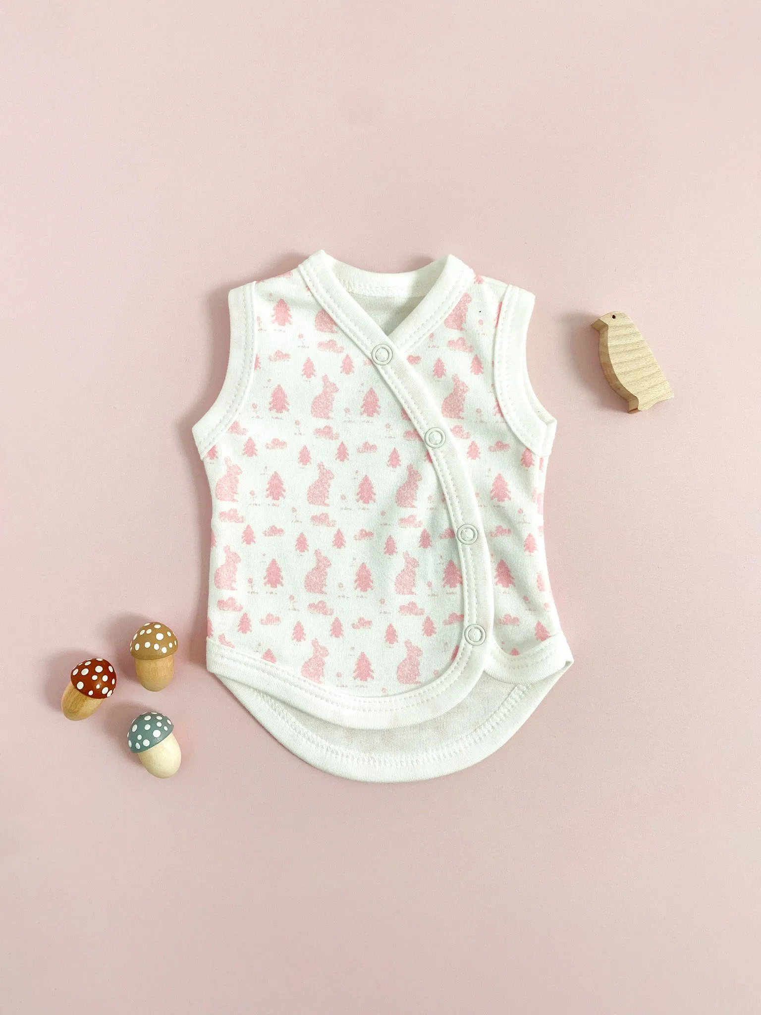 Incubator Vest, Bunny Meadow, Premium 100% Organic Cotton