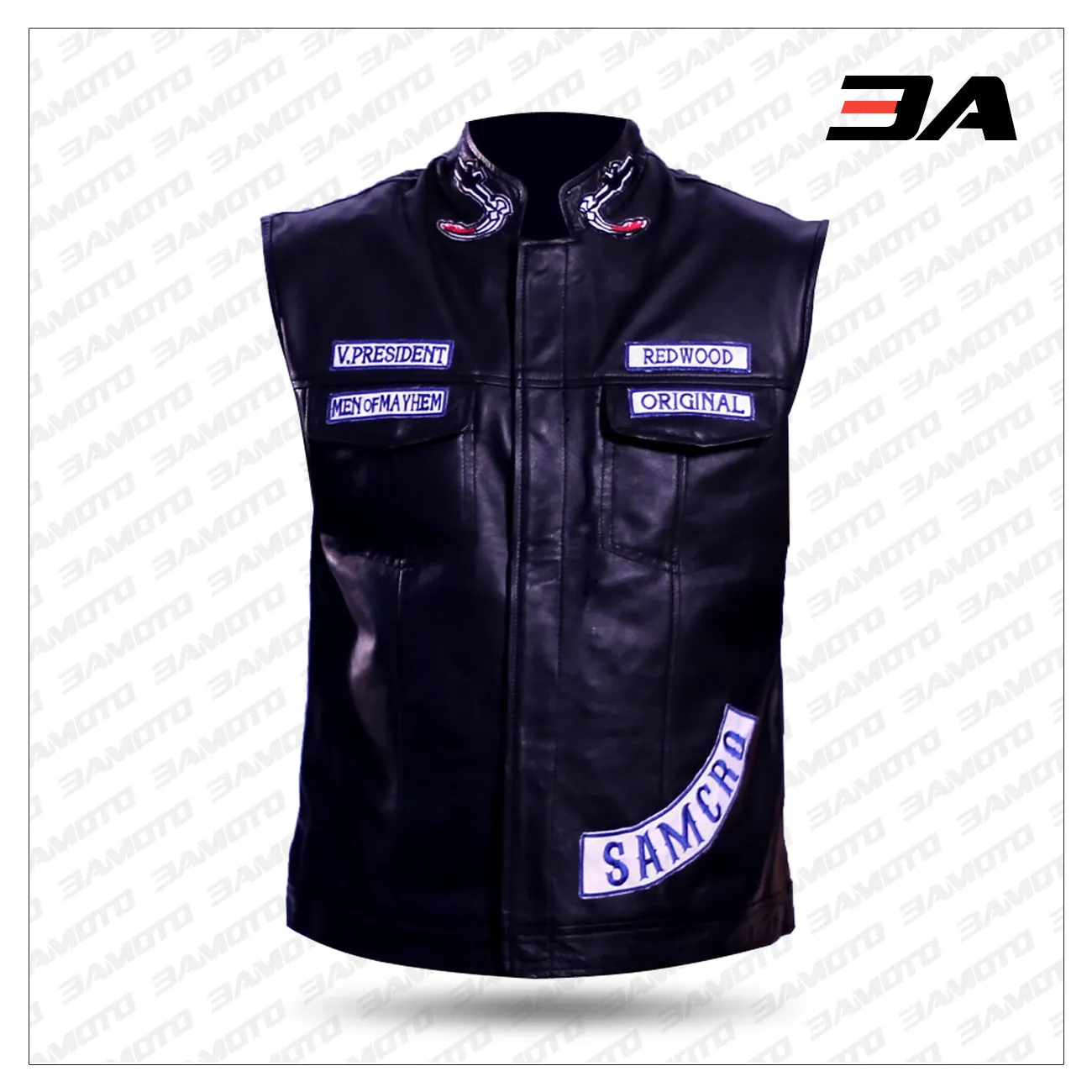 Jax Teller Vest Leather Motorcycle Sons Of Anarchy