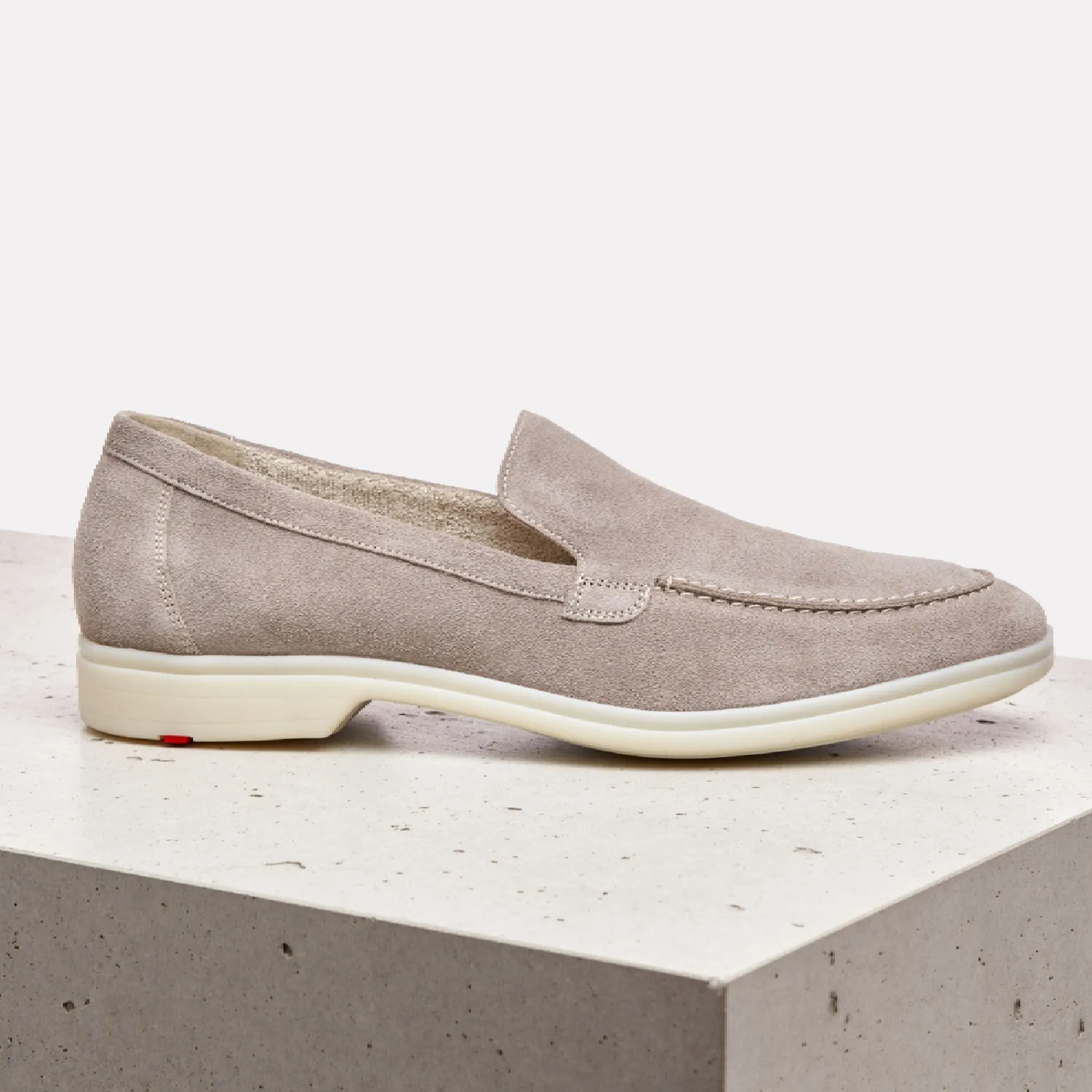 John Slip-on Loafer in Fine Suede / Smoke Embers