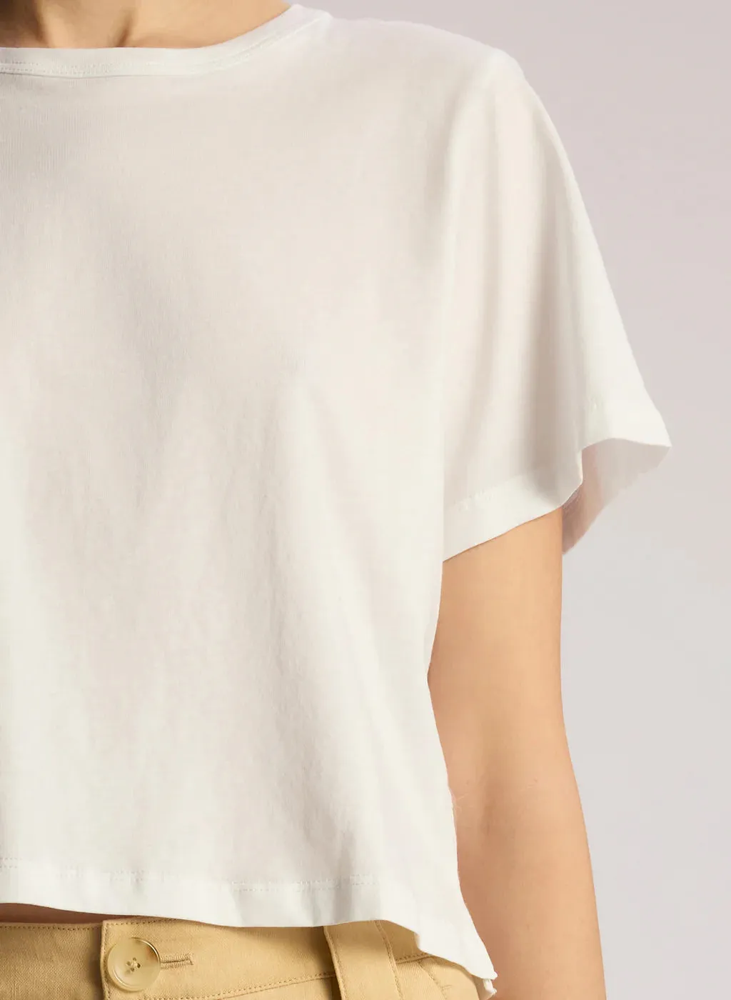 Julia Cotton Jersey Tee - White