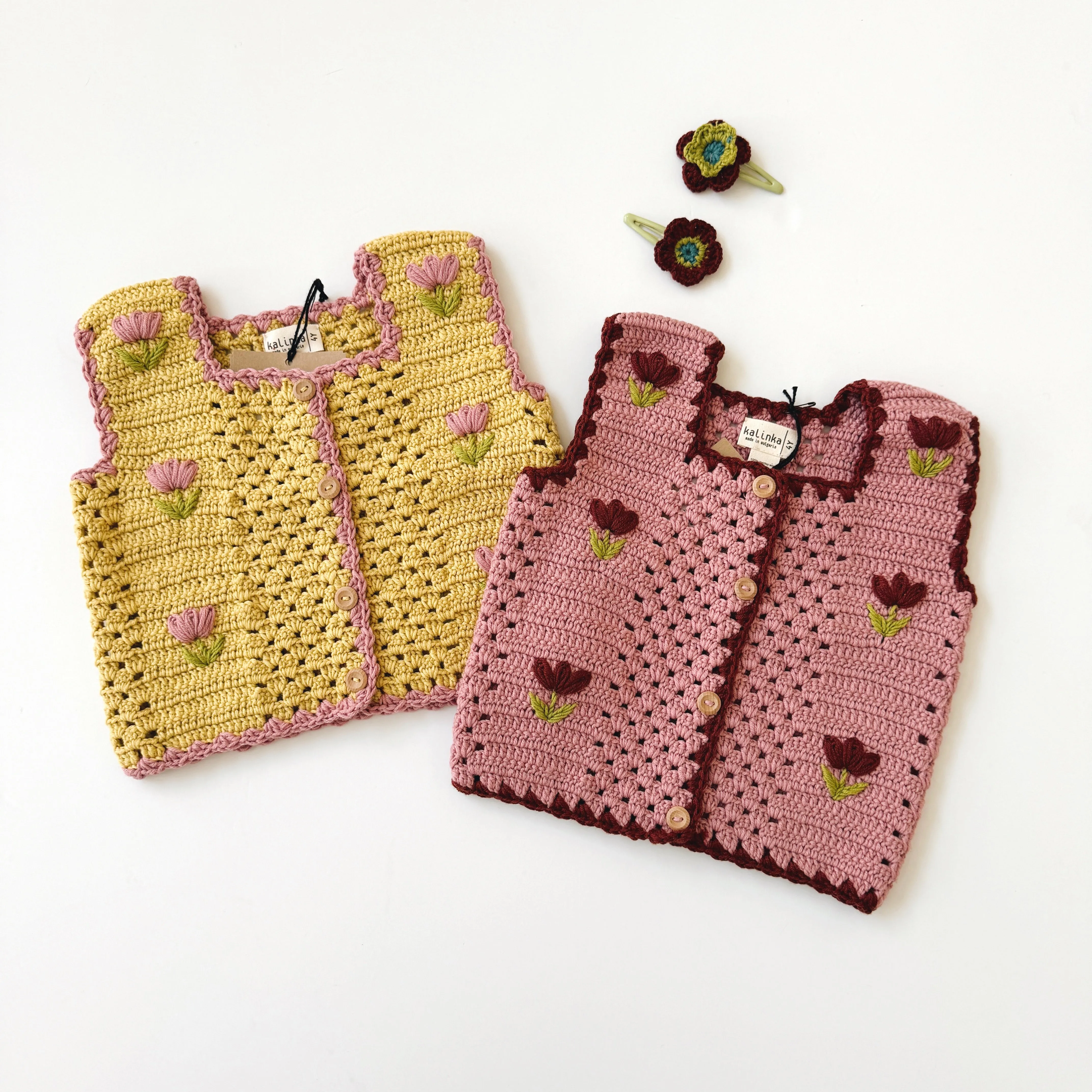 Kalinka Kids :: Albena Vest Sunbeam/Blush