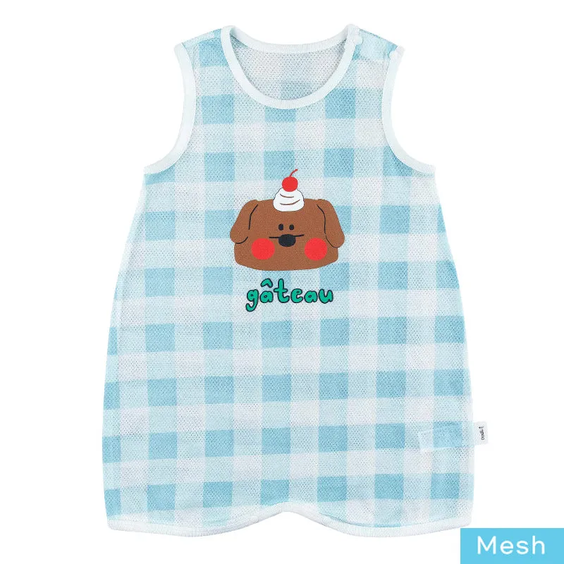 Kids Cotton Cool Mesh Sleeping Vest - Chocopong