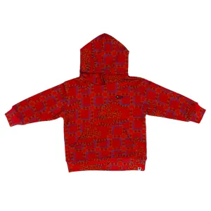 Kids Icecream Picnic Hoodie (Salsa)