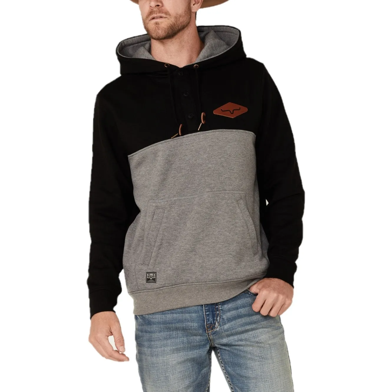 Kimes Ranch Men's Ogden Black Pulllover Hoodie OGD-BLK