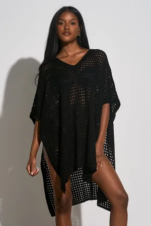 Knit Hooded Coverup