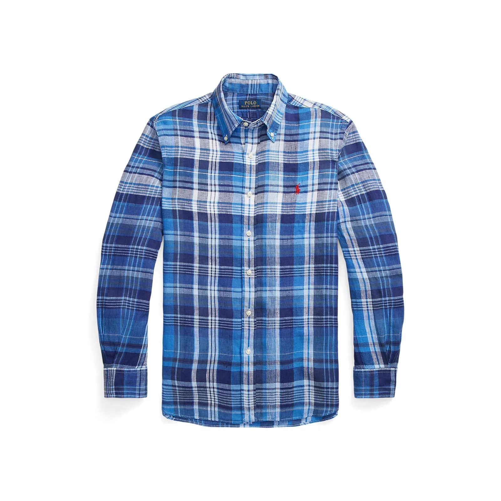 Linen Shirt - Check - Blue & White