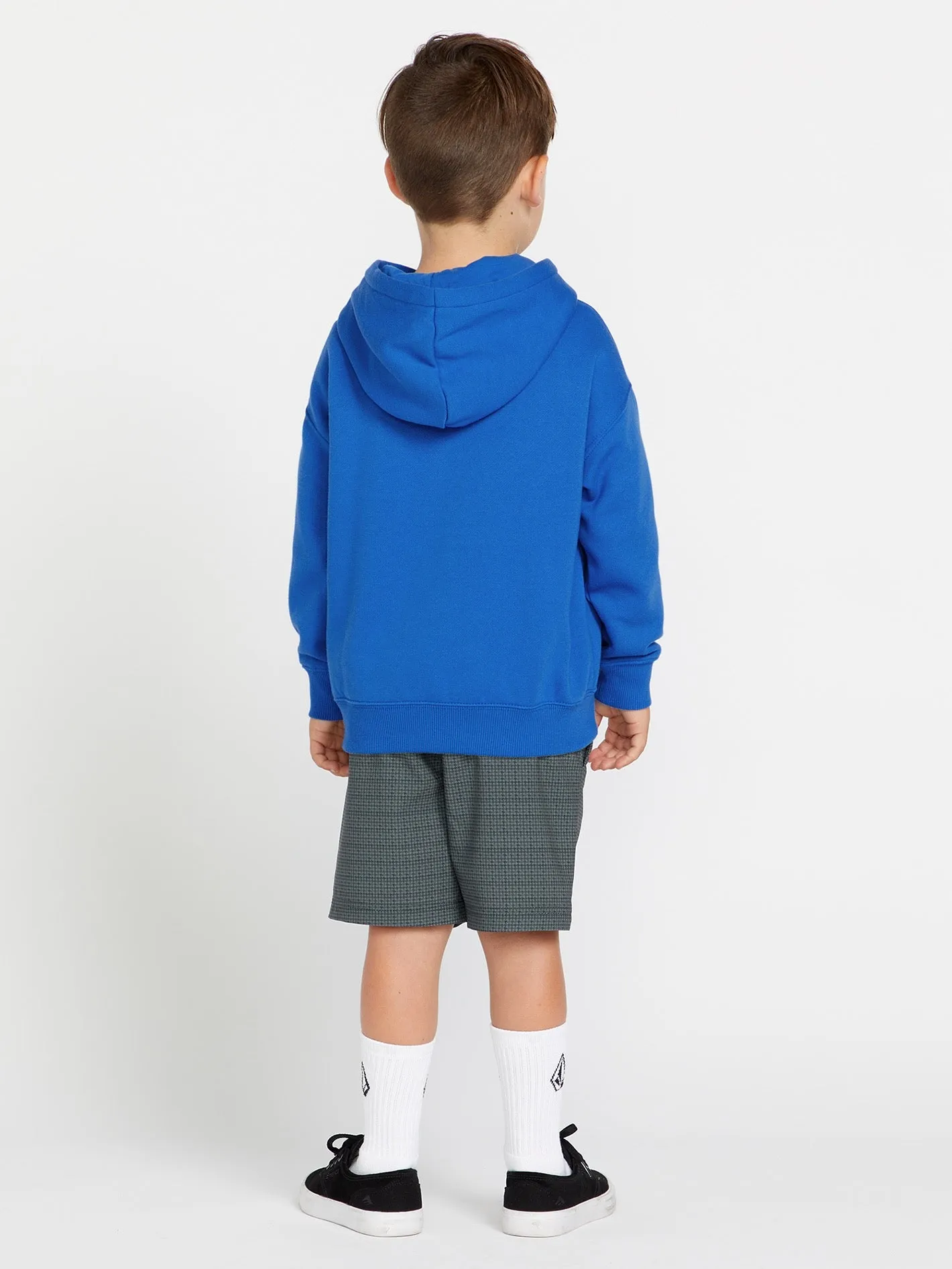 Little Boys Wobbled Hoodie - Patriot Blue