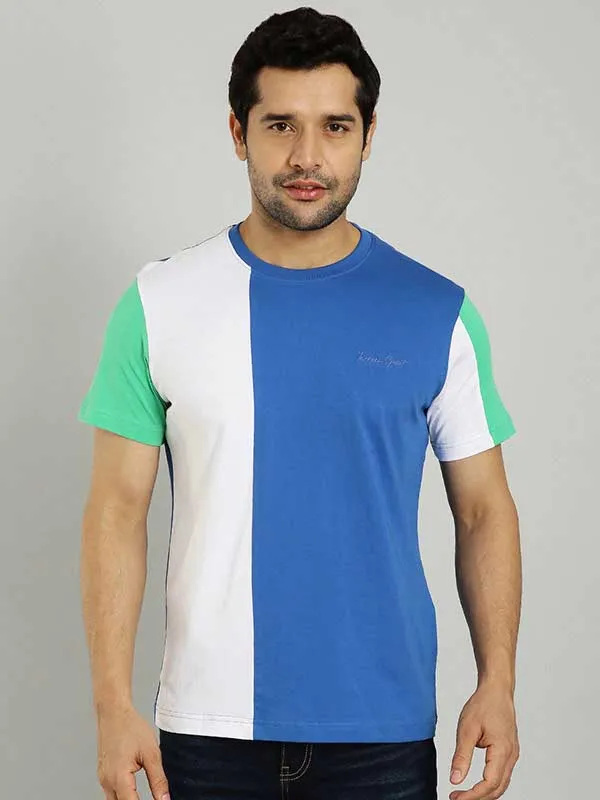 Men Color Block Crew Neck T-Shirt