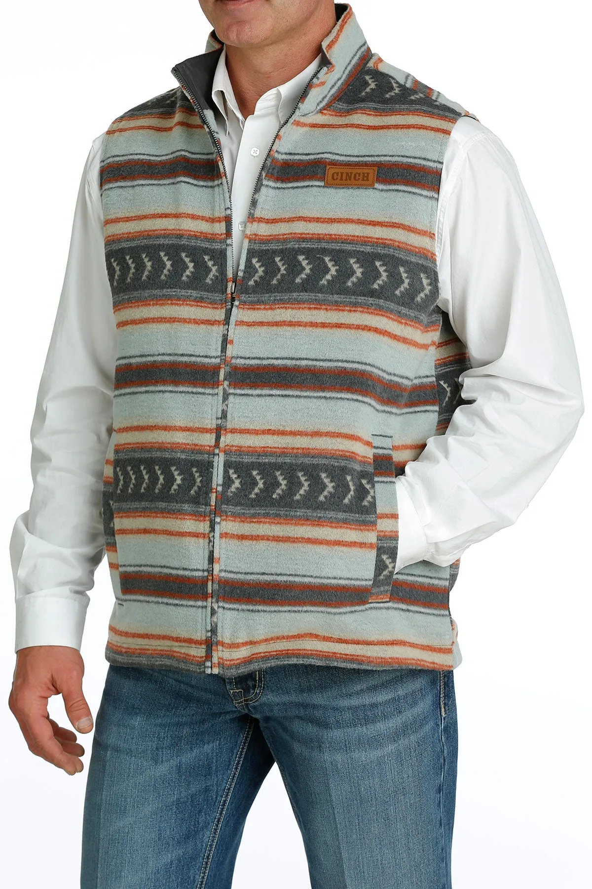 Men's Cinch Multi Colored Wooly Vest - MWV1903001