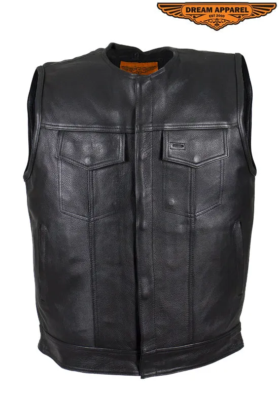 Men's Collarless Gun Pocket Club Vest