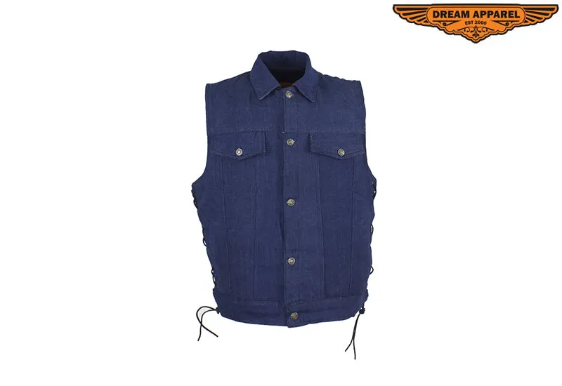 Men's Denim Concealed Carry Vest