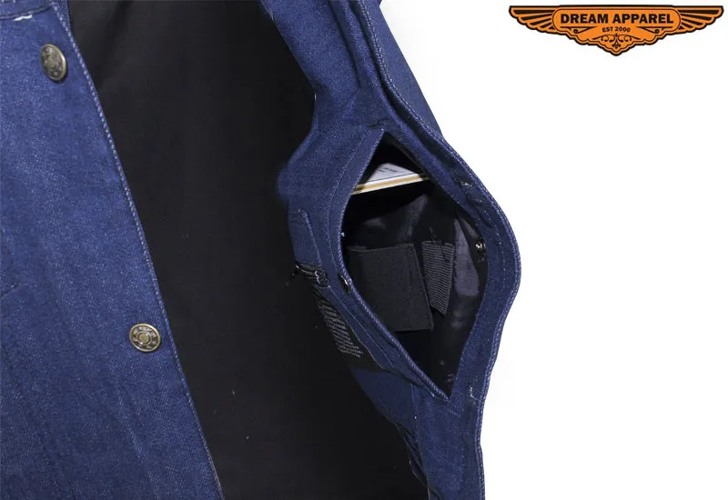 Men's Denim Concealed Carry Vest