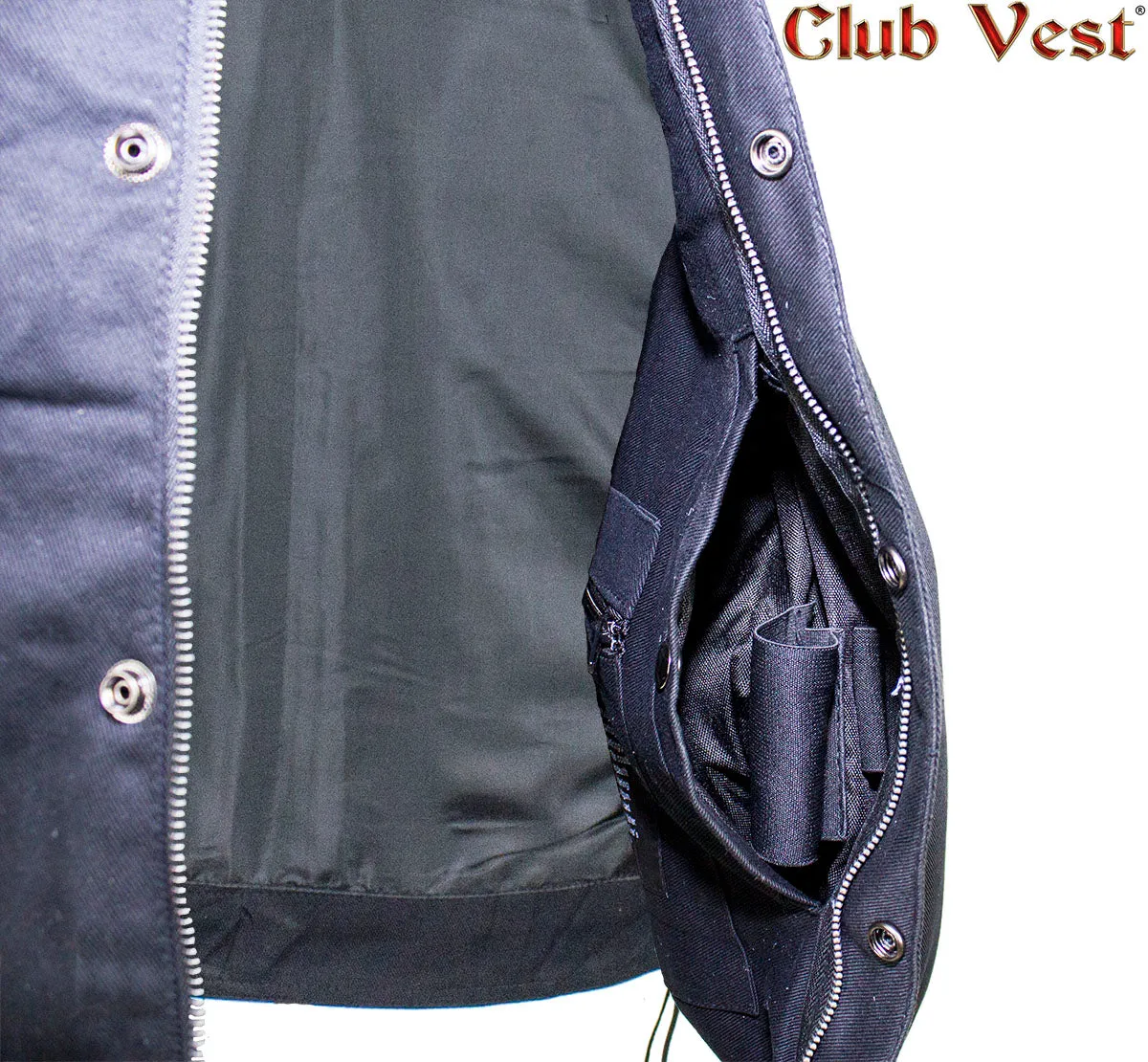 Men's Denim Gun Pocket Vest by Club Vest