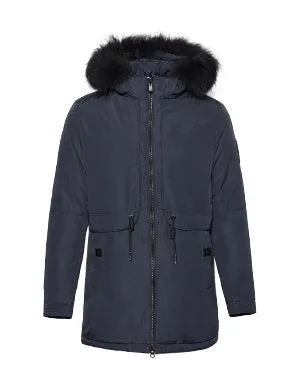 Men's Winter Soft Cotton Down Parka With Fur Collar