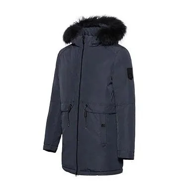 Men's Winter Soft Cotton Down Parka With Fur Collar