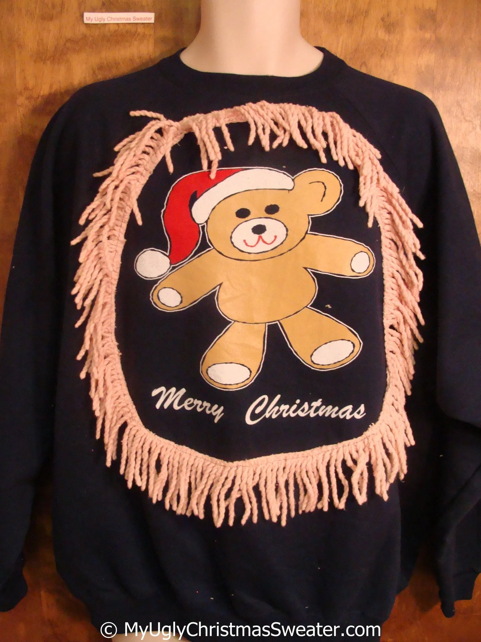 MERRY CHRISTMAS Bear Tacky Holiday Sweatshirt