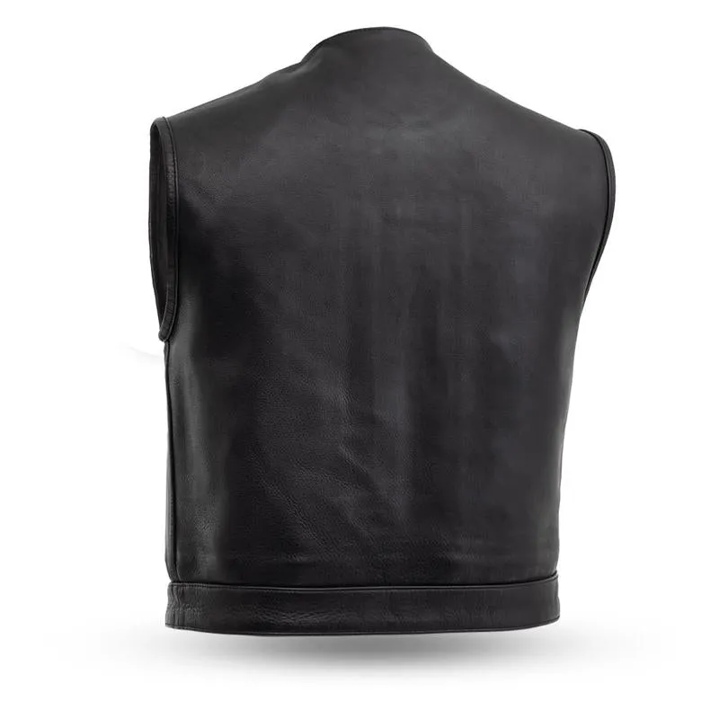 MKL - Carlo Men's Leather Motorcycle Vest