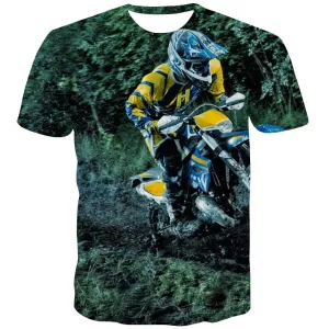 Motocross T-shirt Men motorcycle Tshirts Casual Offroad T-shirts Graphic