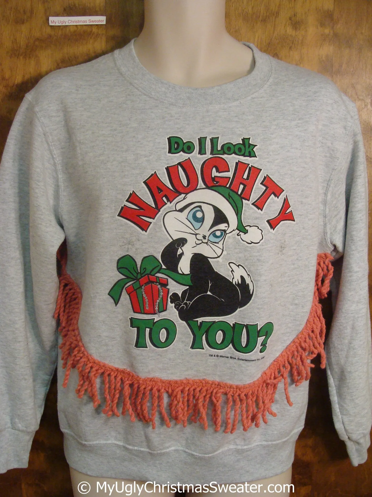 Naughty Skunk 80s Tacky Christmas Sweatshirt