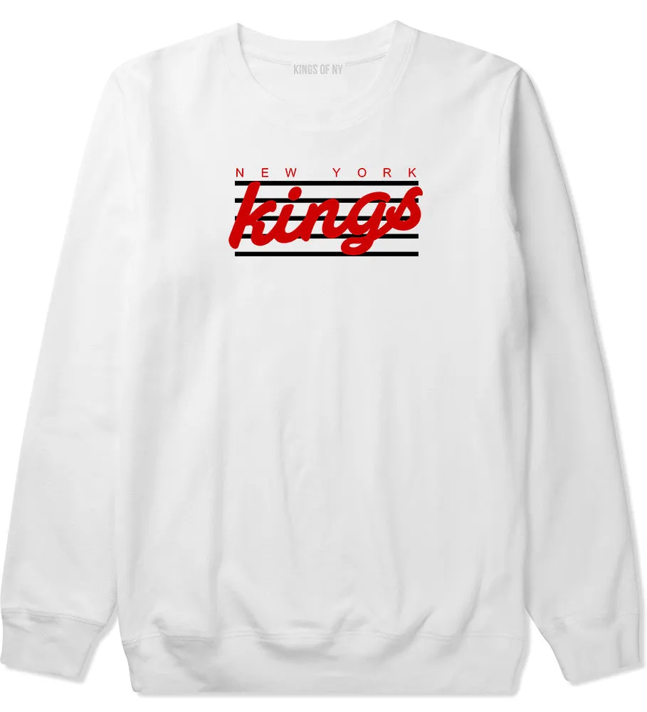 New York Kings Stripes Crewneck Sweatshirt