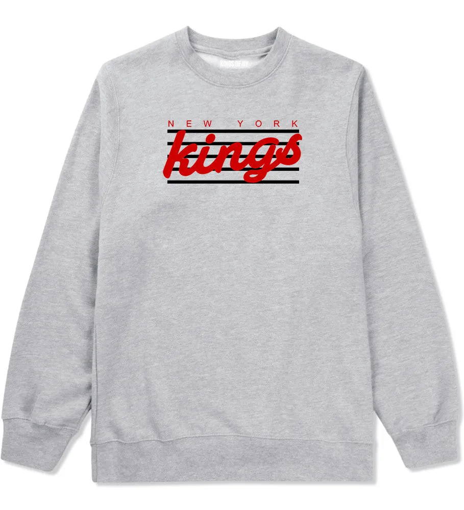 New York Kings Stripes Crewneck Sweatshirt