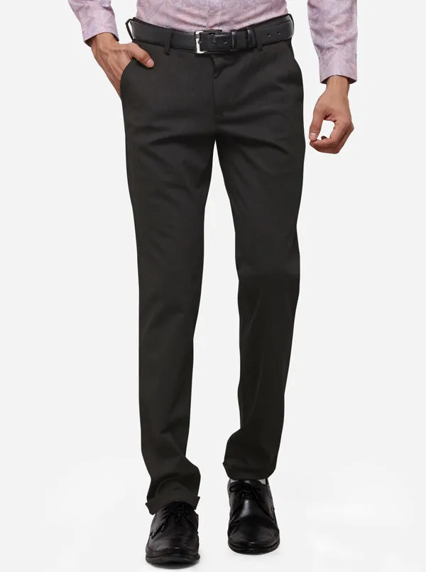 Olive Slim Fit Solid Club Wear Trouser | JB Studio