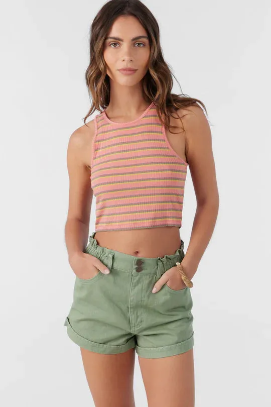 O'NEILL JESSE STRIPE CROP TANK