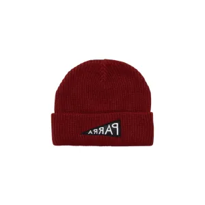 Parra Mirrored Flag Logo Beanie - Dark Red