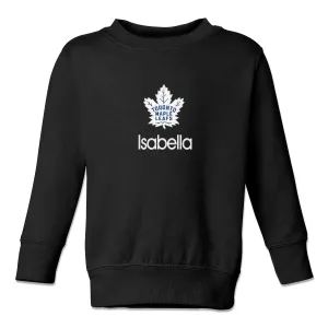 Personalized Toronto Maple Leafs Toddler Crewneck Sweatshirt