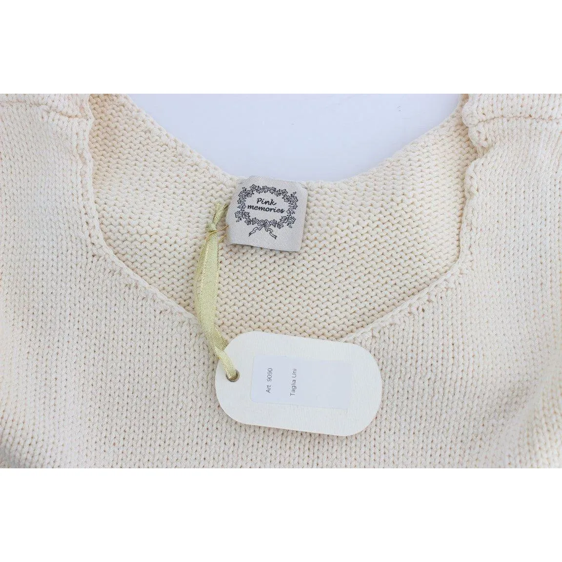 PINK MEMORIES Beige Sleeveless Knit Vest Sweater