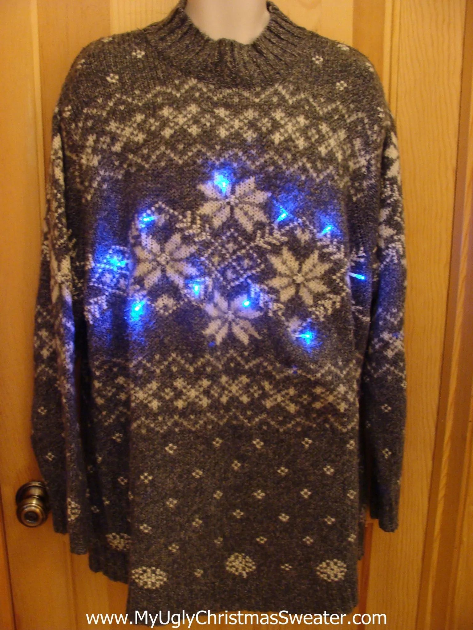 Plus Size Christmas Sweater with Lights