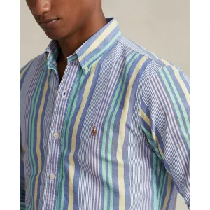 Polo Ralph Lauren - Oxford Shirt - Stripe - Blue, White, Pink, Multi