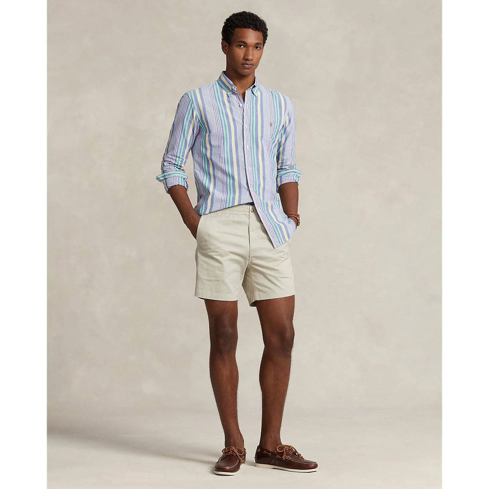 Polo Ralph Lauren - Oxford Shirt - Stripe - Blue, White, Pink, Multi