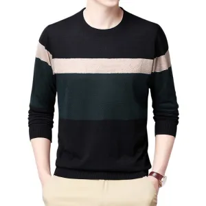 Pologize™ Color-Block Round Neck Sweater