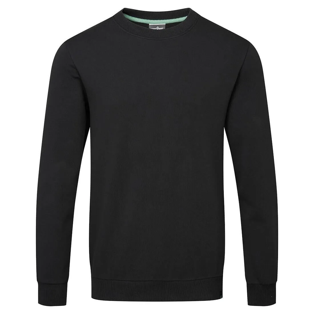 Portwest Black Organic Cotton Recyclable Sweatshirt Size XL