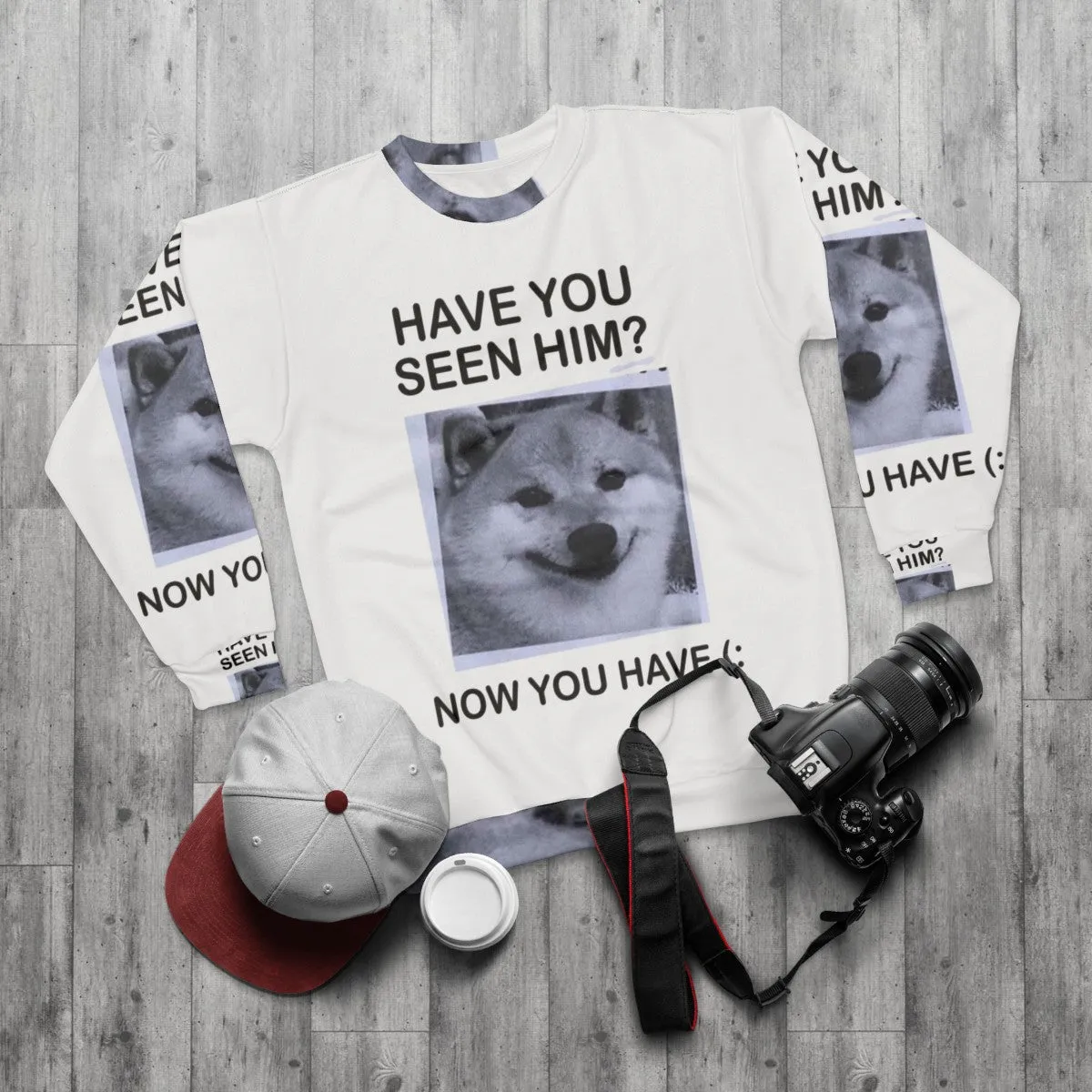 "Have You Seen Him?" Shiba Inu Sweatshirt | Inspiring Dog Apparel