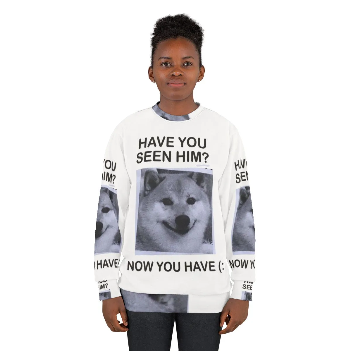 "Have You Seen Him?" Shiba Inu Sweatshirt | Inspiring Dog Apparel