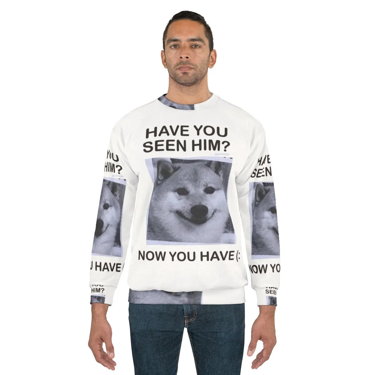 "Have You Seen Him?" Shiba Inu Sweatshirt | Inspiring Dog Apparel