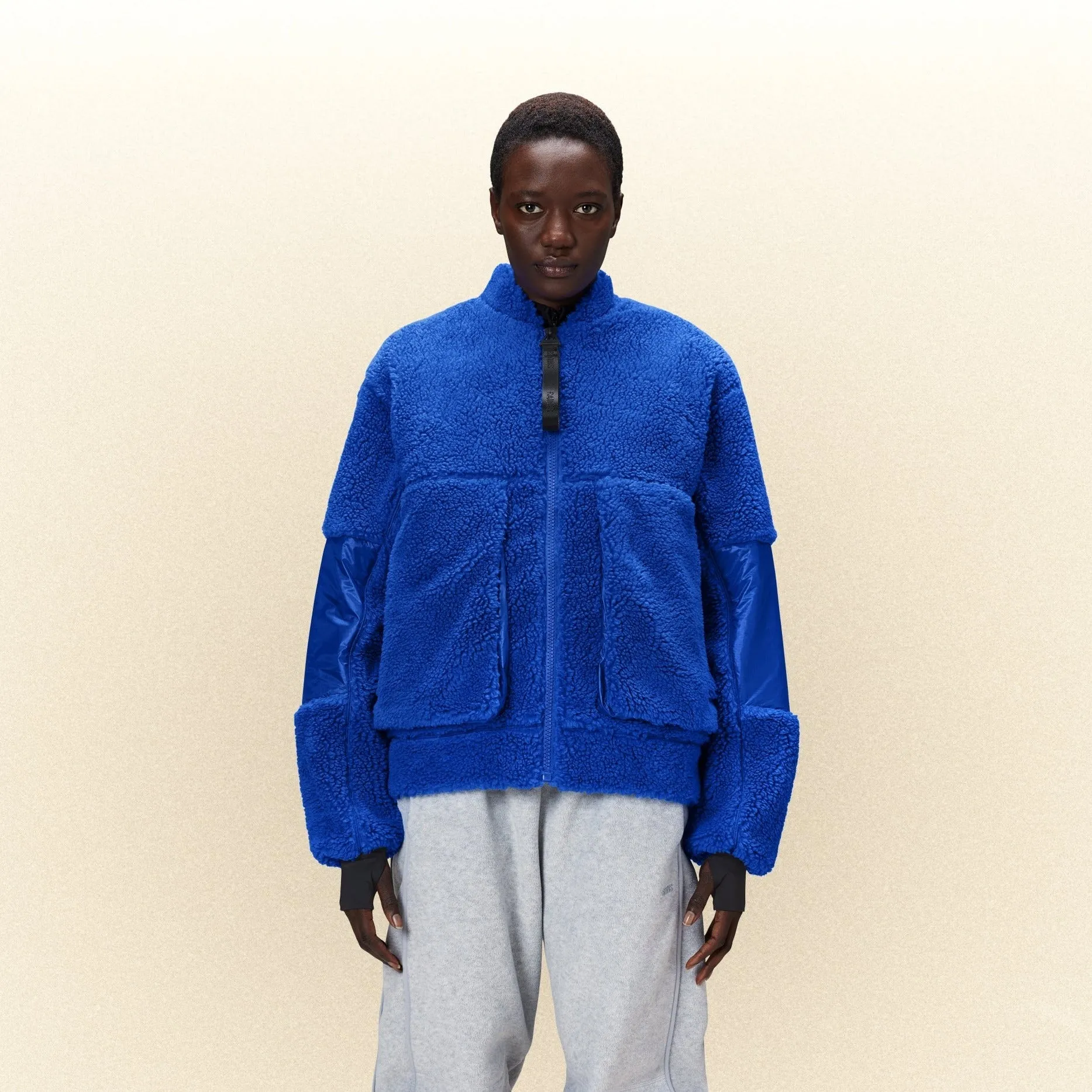 RAINS Kofu Fleece Bomber Jacket | Waves