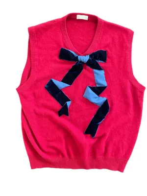 Red Bow Sweater (Medium)